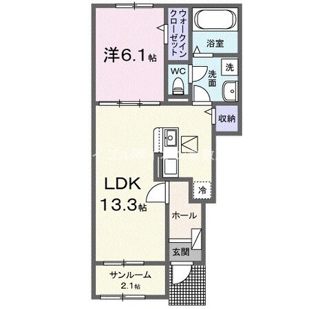 コモドカーサ　Ⅲの物件間取画像